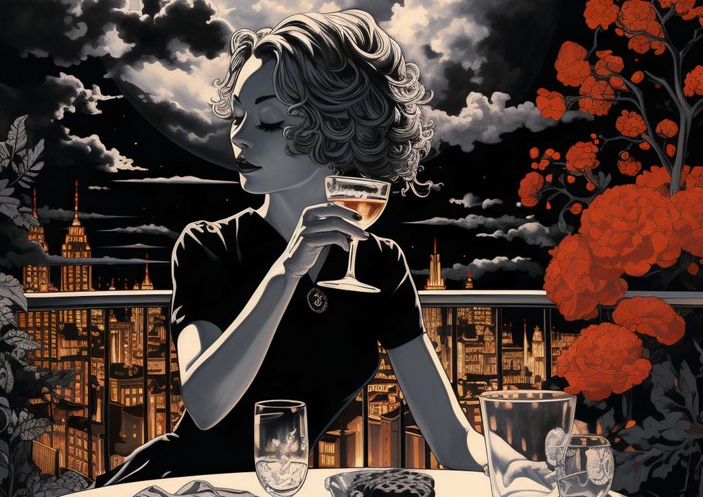 Plakat 42x29,7cm Abendliche Toasts