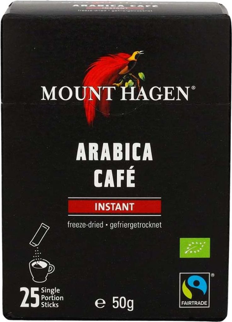 A product box for instant coffee.