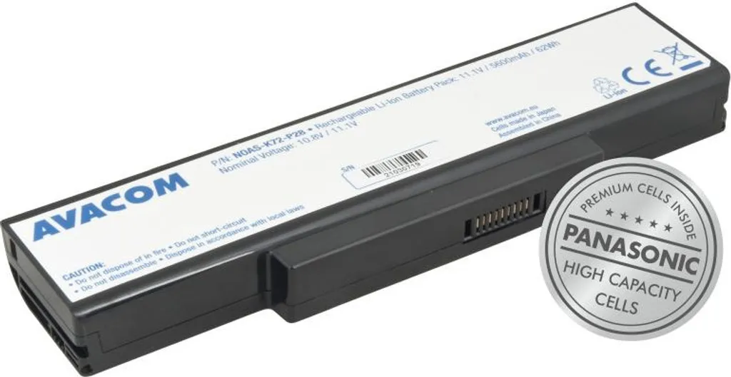 Batteria Potenziata Asus K72 N73 A72 N71 X77 - 5600mAh 11.1V