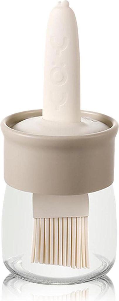 Soßen- und Ölflasche mit Silikonpinsel für die BBQ-Küche - 6,8 Unzen (200 ml)