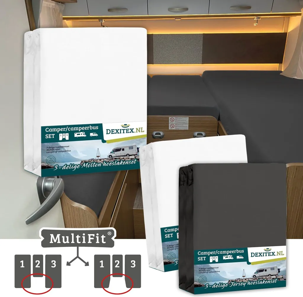 Draps pour lit central Camper - Fini les plis avec ce pack 3 sets