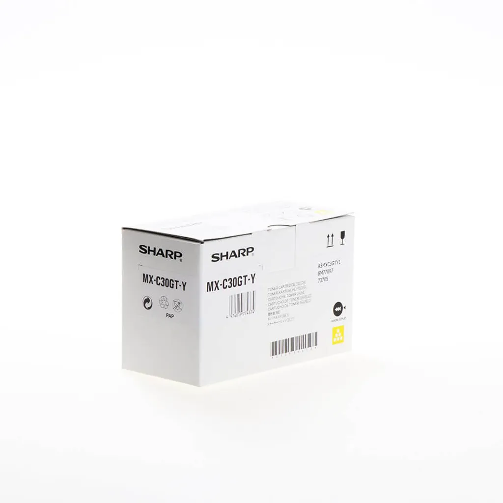 Toner Jaune MXC30GTY MX-C30GT pour Imprimante Sharp MX-C300 et C301