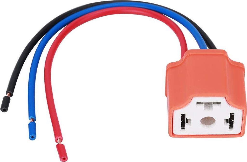 H4 Kabelbaumstecker, wasserdichte einfache Installation weiblicher Keramikstopfen 16 Gauge für Auto -Scheinwerfer Nachrüst