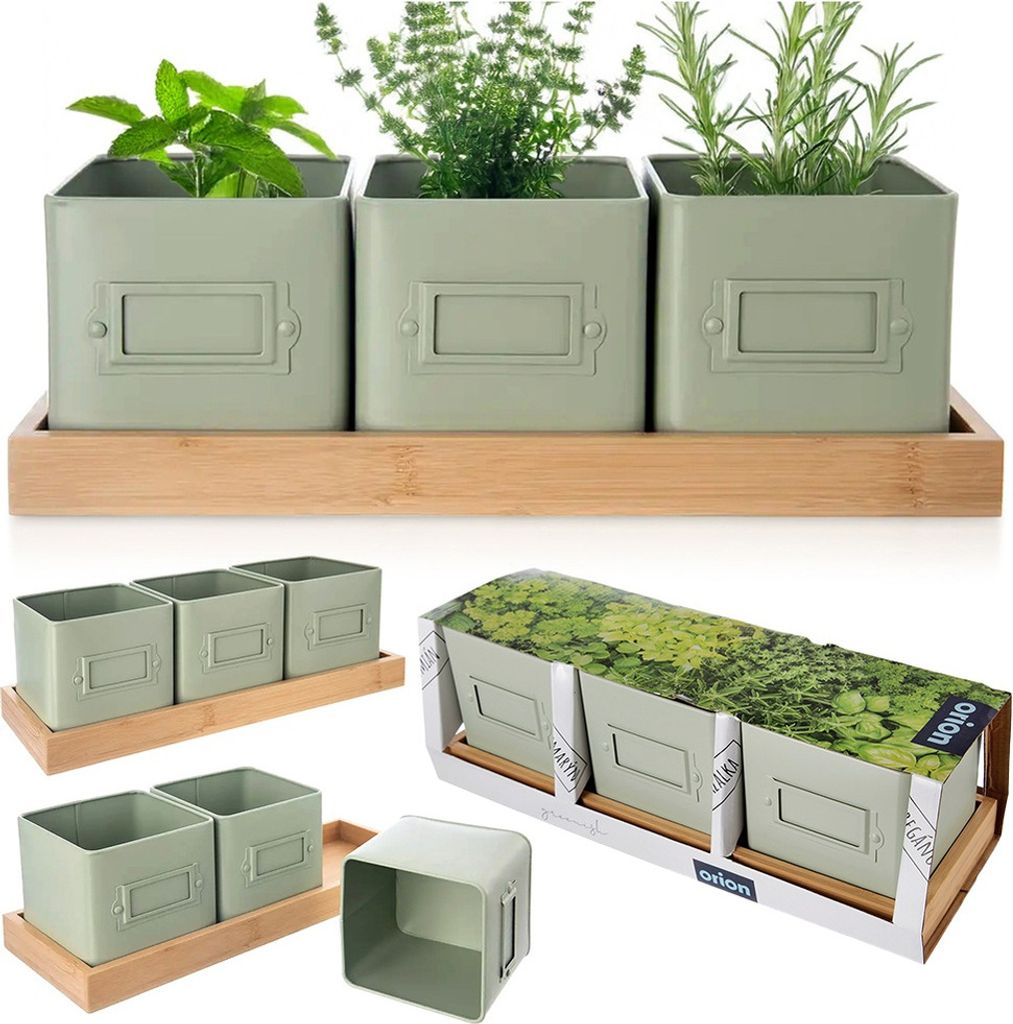Orion Übertopf Blumentopf Pflanzenübertopf für Kräuter mit Produktbild 
