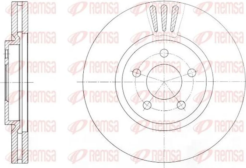 Changement de disque de frein PT Cruiser - REMSA 61370.10 OE 5273141AA
