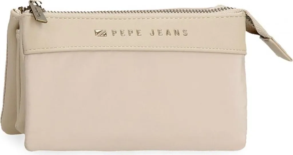 Pepe Jeans Morgan Beige - Portafoglio a tre scomparti, 7924333