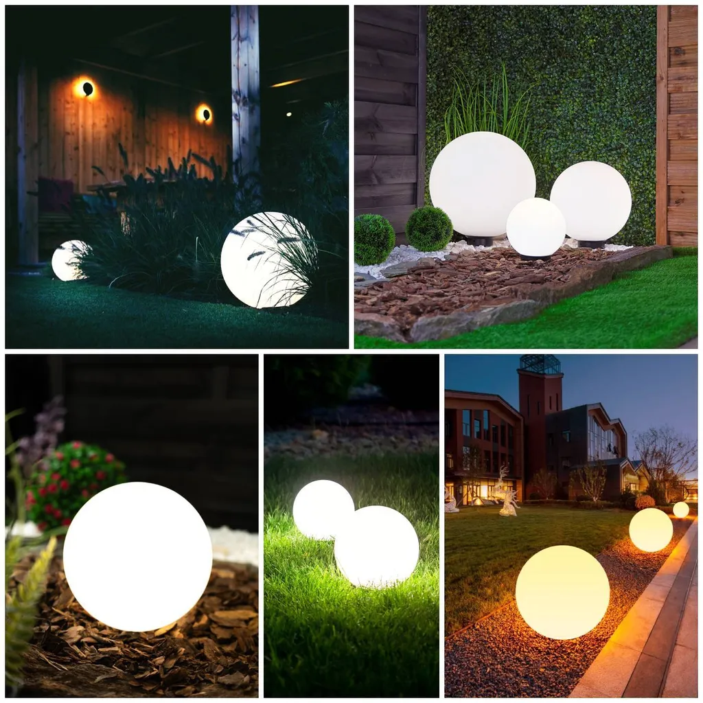 Éclairage de Terrasse Design Boule Lumineuse 40 cm pour Extérieur - 15