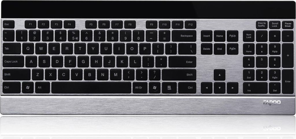 rapoo E9270P - 5GHz Ultraschlanke Kabellose Touch- Tastatur Produktbild 
