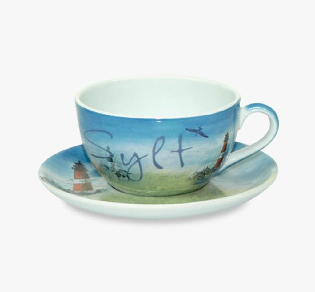 Kaffeetasse mit Untertasse: Sylt, Keramik, Tassen Produktbild 