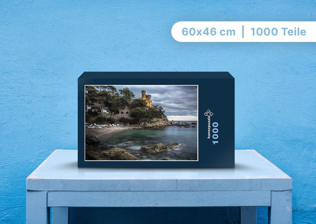 hansepuzzle 100632 - Meeresbucht Puzzle, 1000 Teile, Reisen, 60,0 x 46,0cm mit hochwertiger Aufbewahrung, Kartonbox und wiederverschließbarem Beutel