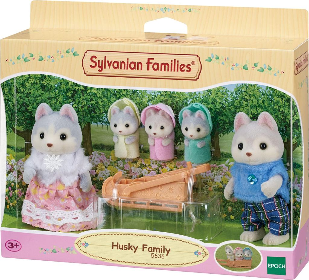 Sylvanian Families Husky Family, hracie figúrky, figúrky, Obrázok produktu 