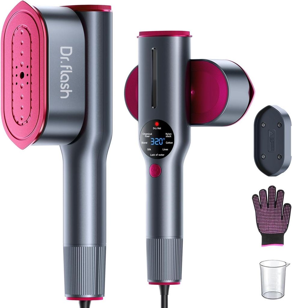 DRFLASH Dampfreiniger für Kleidung, 15 Sekunden schnelles Produktbild 