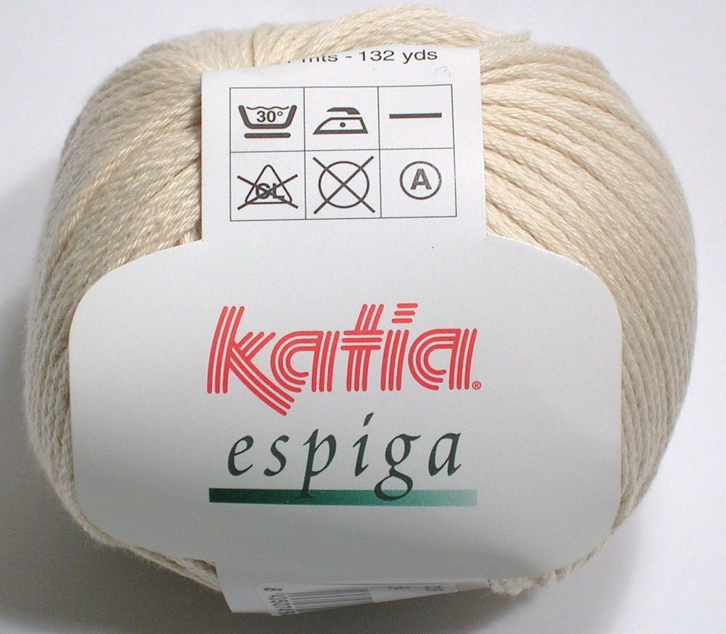 ESPIGA, pflegeleichtes BW-Mischgarn von Katia, Farbe ECRU (54) - ca. 121 m/50 g