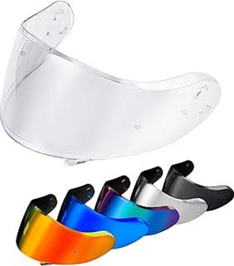 PSLER Helm Visier für Neotec 2 - Verspiegelt Helmvisier für Shoei Neotec 2 CNS-3 Getöntes Visier Motorradhelm Zubehör Ersatz(Transparent)