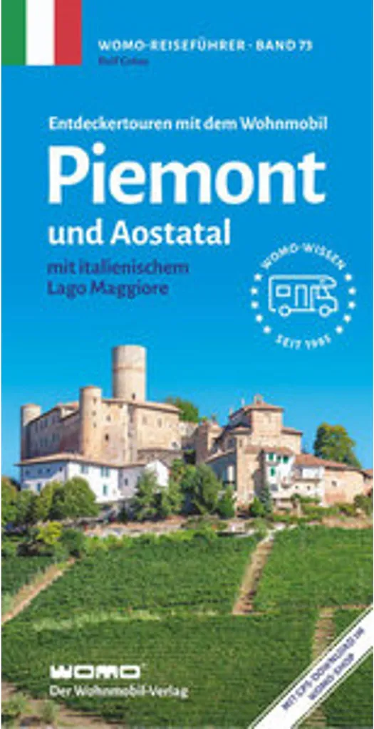 Livre de road-trip camping-car Piémont Aoste pour itinéraire Italie
