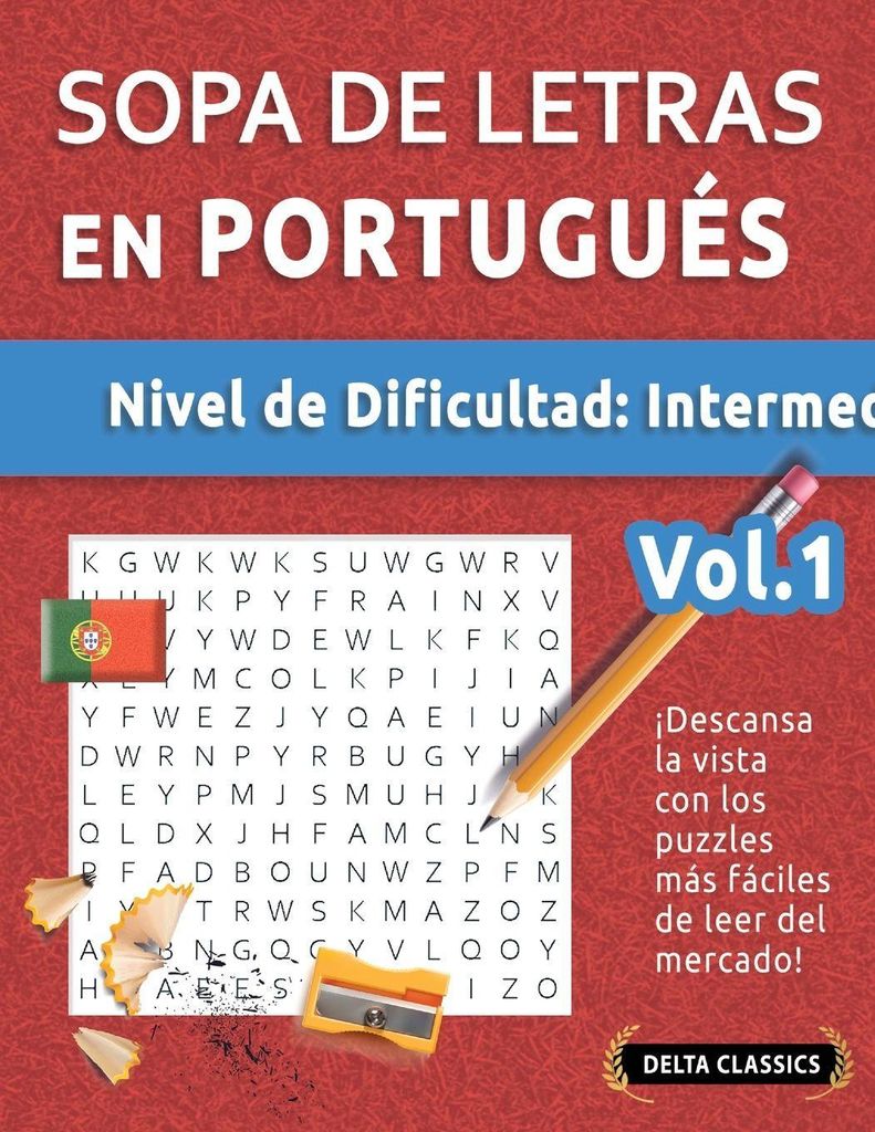 Sopa De Letras En Portugués - Nivel De Dificultad