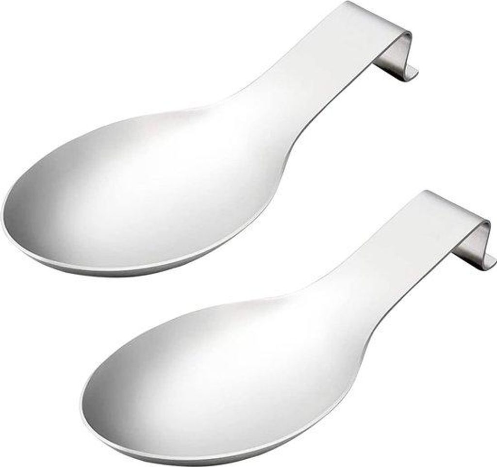 Zwei Löffelhalter, Kochschubladenhalter für Löffel, Löffelhalter, 25 x 9,8 cm, Edelstahl-Löffelhalter für Herd, Form wie ein Maxi-Löffel, f...
