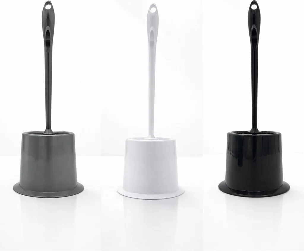 Ensemble balayette de toilette et pot de rangement lot de 24 pièces 40cm