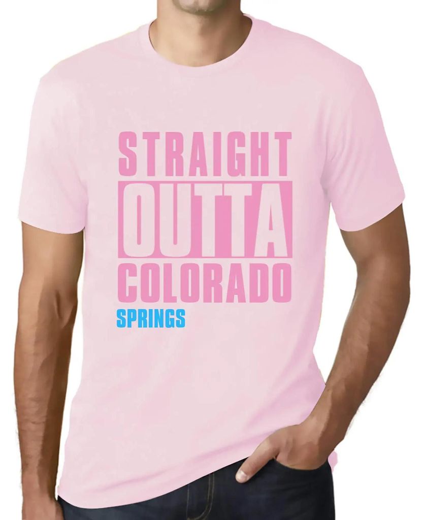 Herren Grafik T-Shirt Direkt aus den Colorado Springs – Straight Outta Colorado Springs – Öko-Verantwortlich Vintage Jahrgang Kurzarm Lustige ...