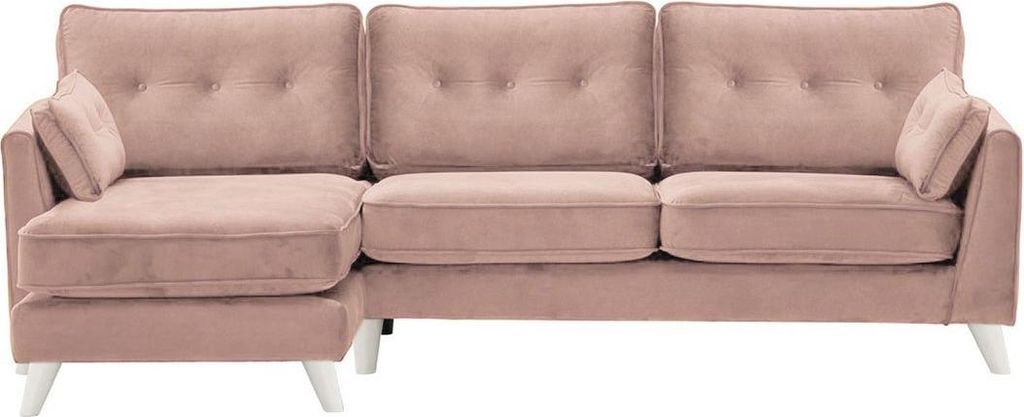 Linksseitiges Ecksofa Magnus-Velluto 14-white