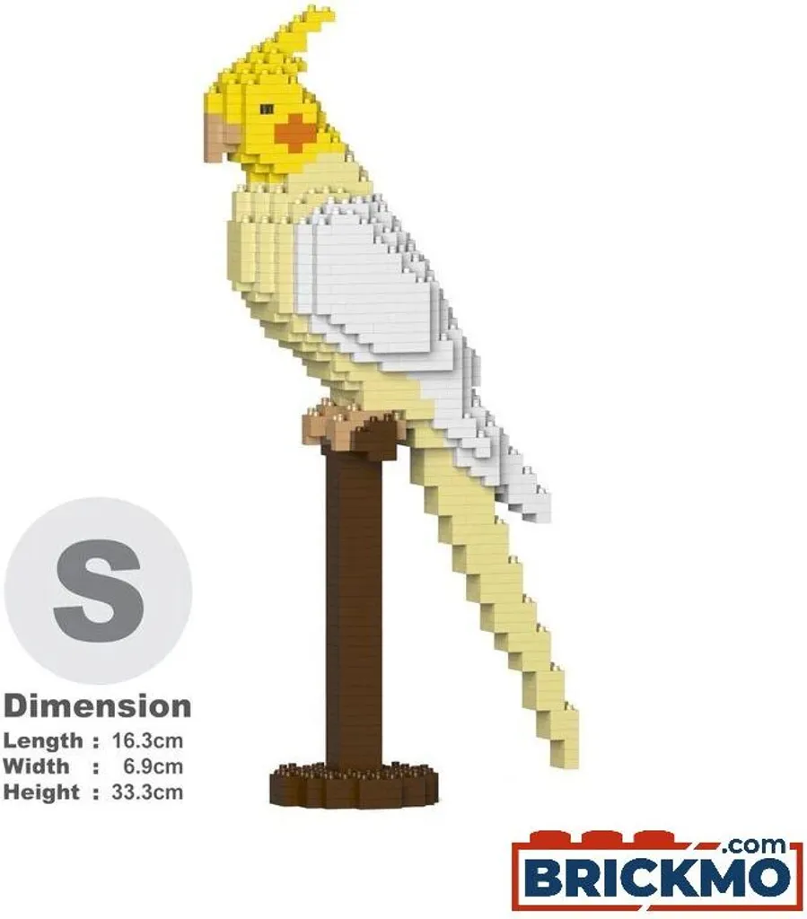 JEKCA Bricks Cockatiel 01S ST19MA10 - Kit de Construction Calopsitte