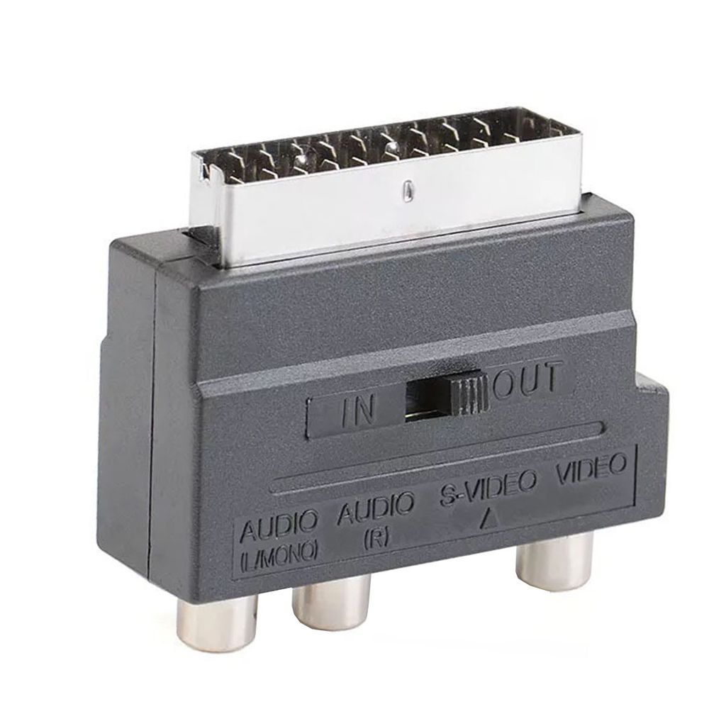 ORSEM Scart auf 3x Cinch Buchsen IN/Out Umschalter + Produktbild 3