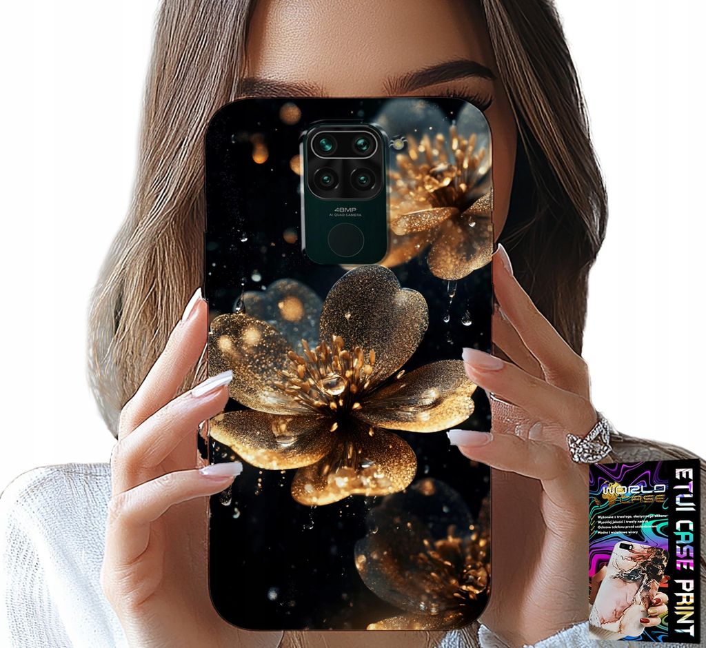 Hülle Für Xiaomi Note 9 - Schöne Blumenmuster, Rückseite, Hülle
