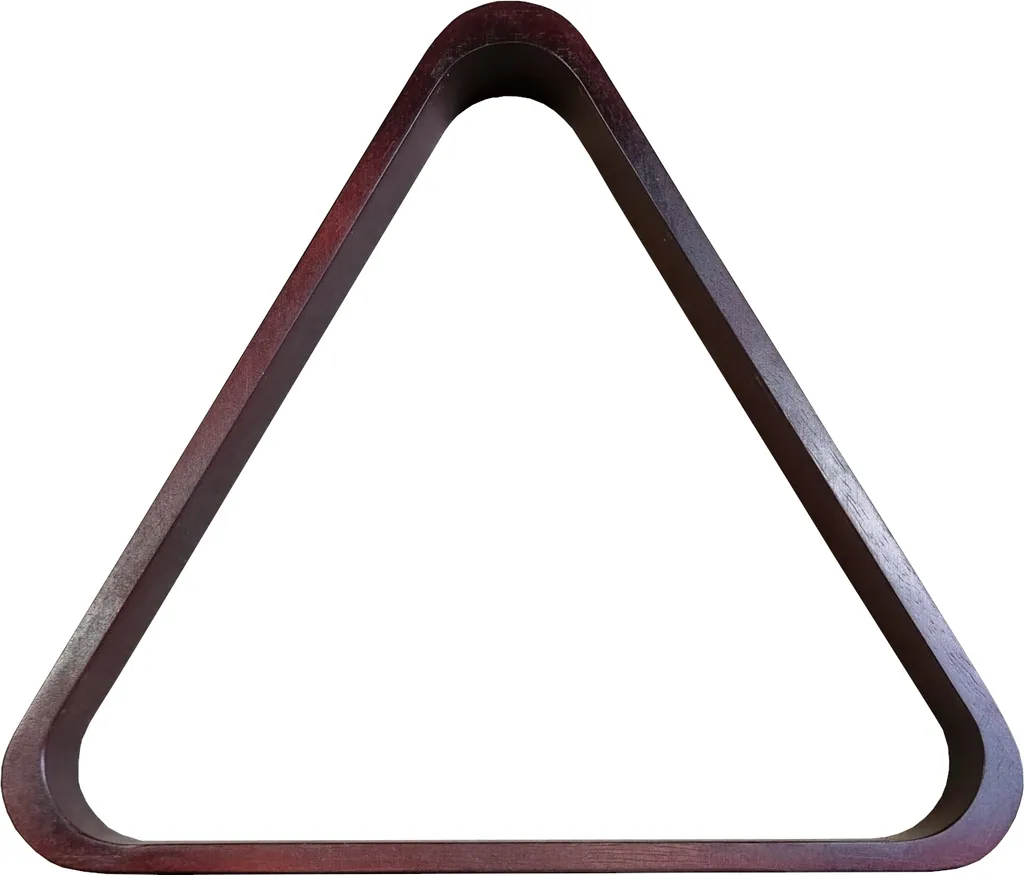 Triangle de Billard en Bois Acajou 57mm John West : Groupement Parfait