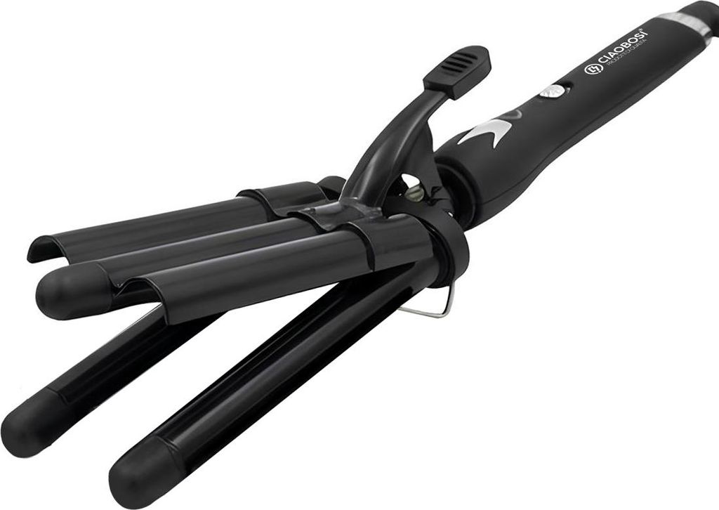 Avizar, Triple-Lockenstab 50W für natürliche sanfte Wellen, Schwarz