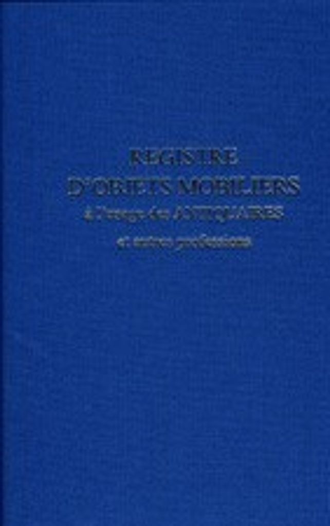 ELVE ''registre d'objets mobiliers à l'usage des antiquaires, 1413