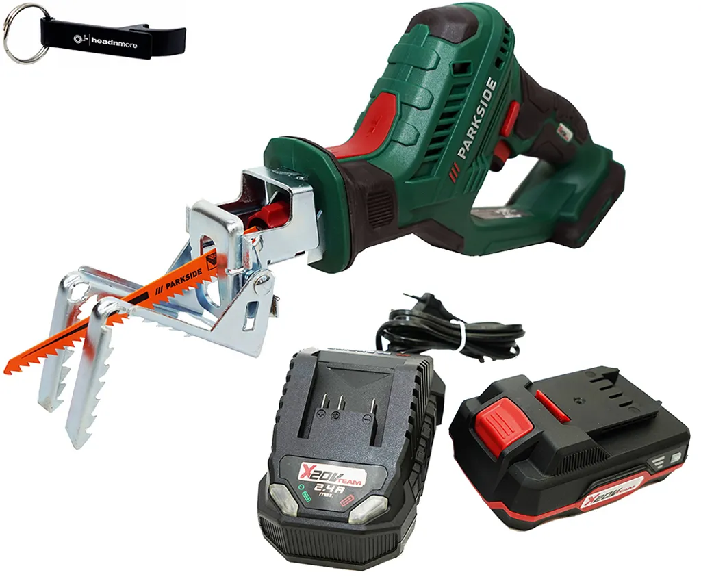 PARKSIDE® Sega/cesoie per rami a batteria 20 V PASA 20-Li incl. batteria (2 Ah) e caricabatteria (2,4 A)