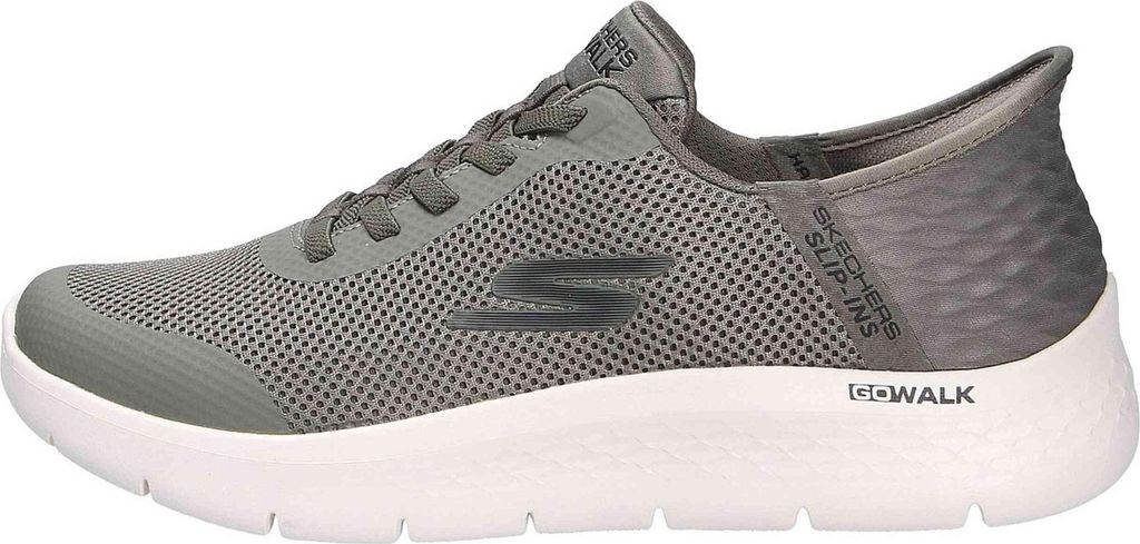 Skechers Sneakers 216324-OLBK in OLIVE TEXTILE/BLACK TRIM color size 42