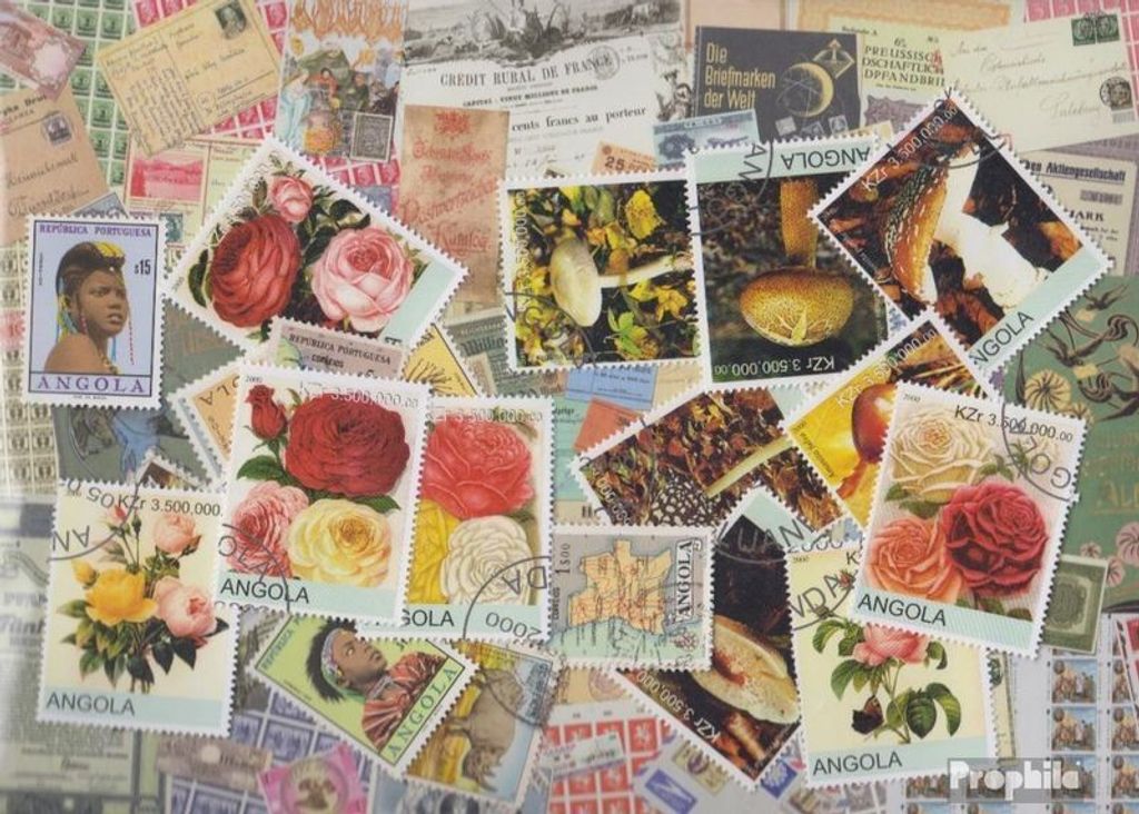Briefmarken Angola 25 verschiedene Marken