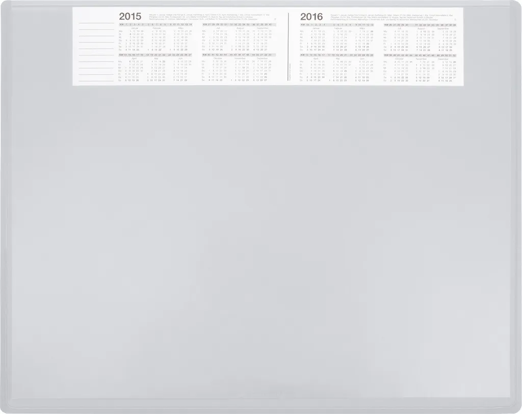 Sous-main Soennecken 3654 visibilité totale 63x50 cm gris protecteur