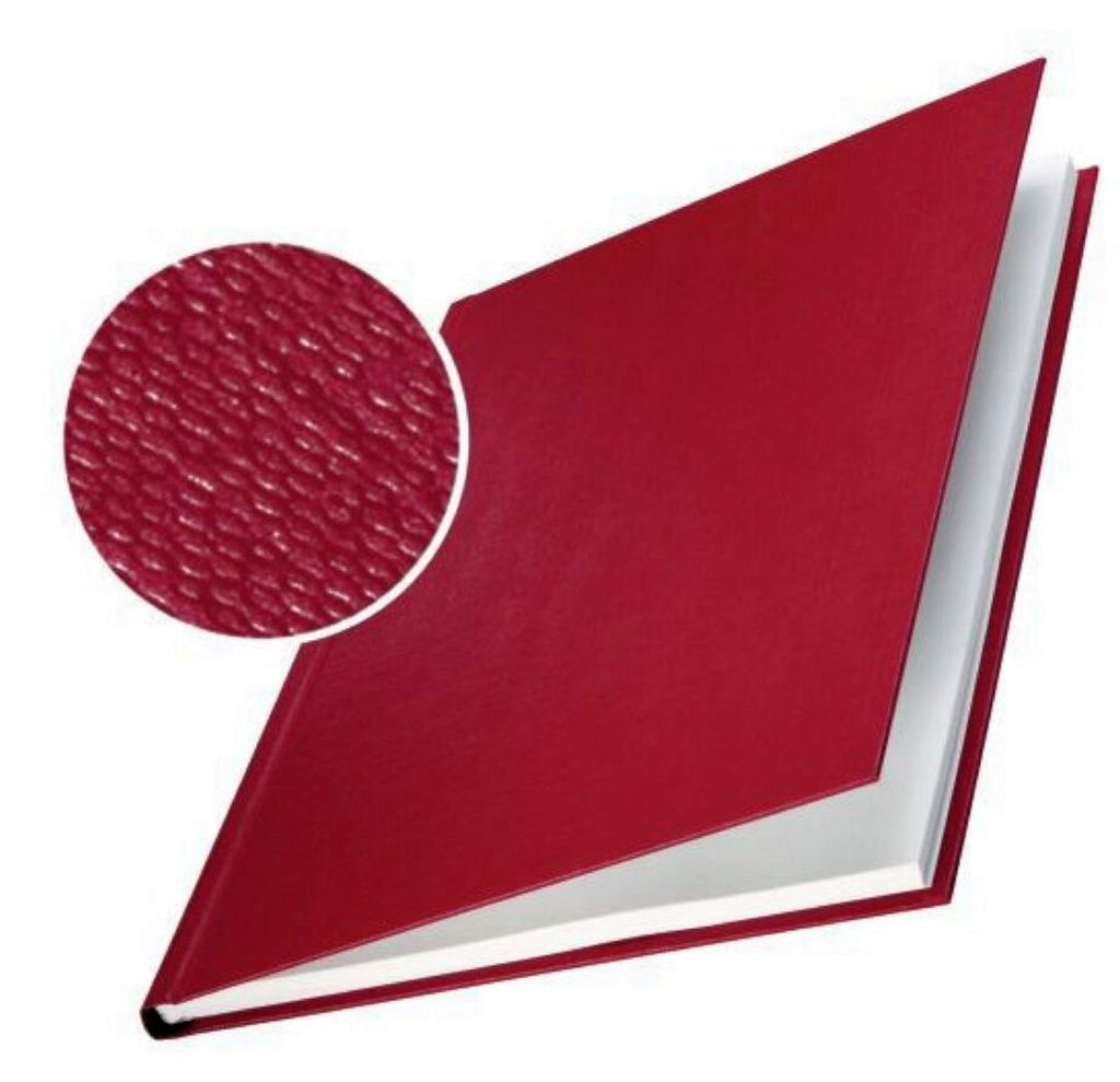 LEITZ Buchbindemappe impressBind A4 3,5 mm bordeaux Hard Cover 10 Mappen