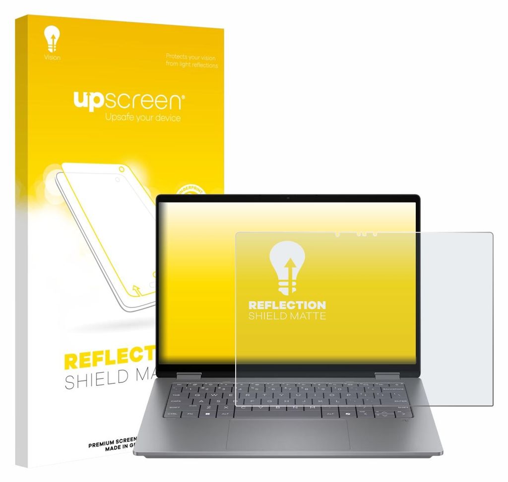 upscreen Schutzfolie für HP OmniBook X Flip 14 Displayschutz Displayschutzfolie Folie Matt Entspiegelungsfolie