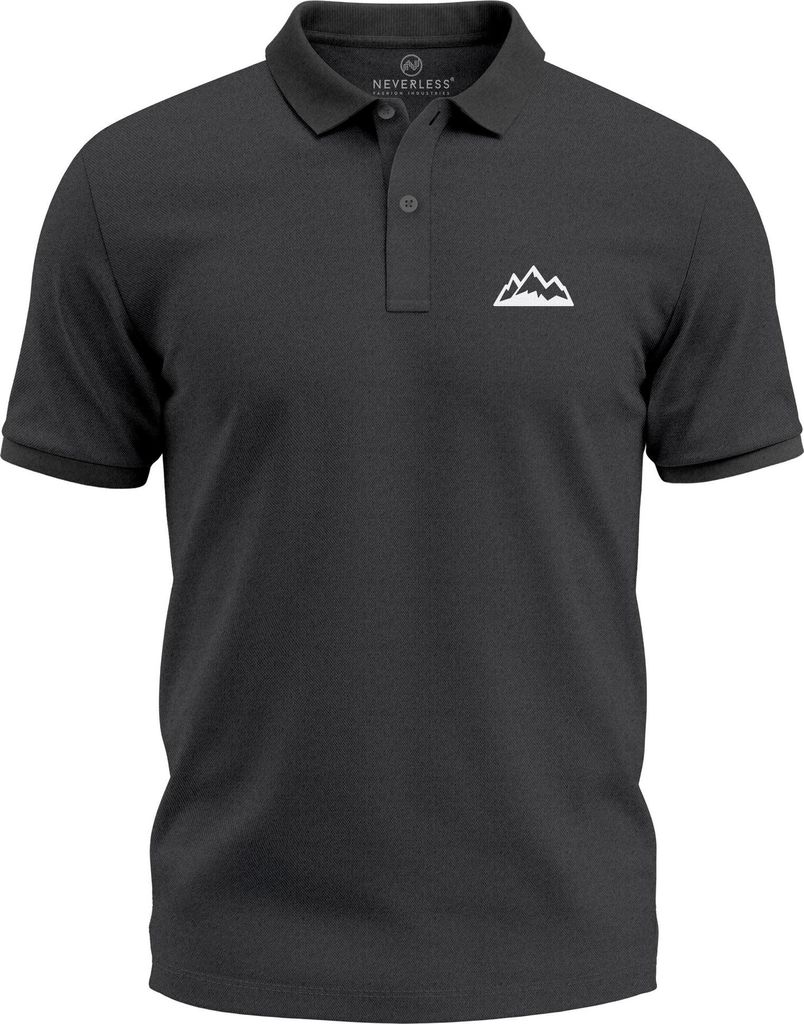 Poloshirt Herren mit Grafik Print – Kurzarm Polo Sommer Casual Look Modern Fit Fashion Neverless