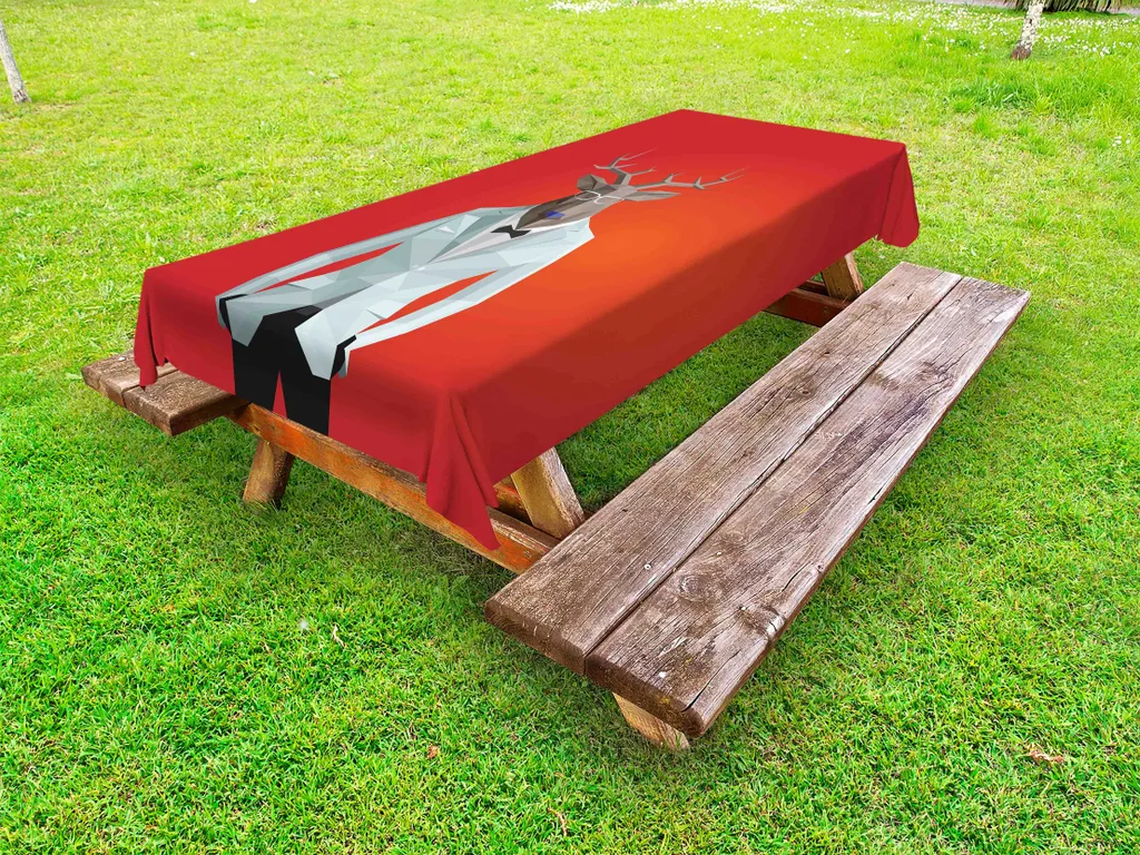 Tovaglia per Grandi Tavoli 145x265 cm ABAKUHAUS Cervo Rosso