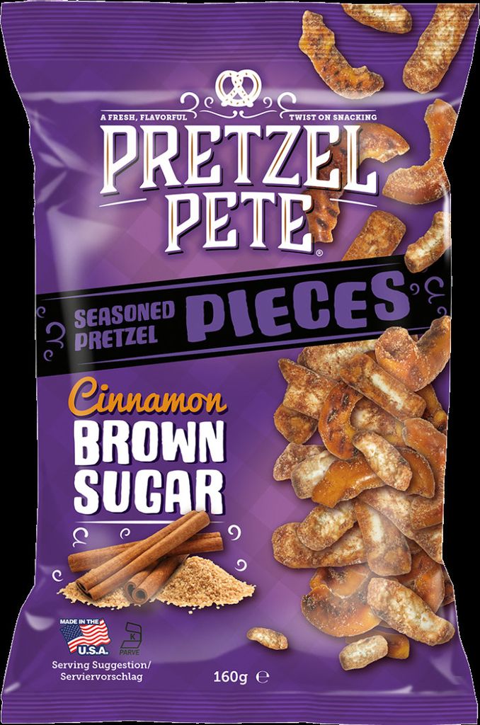 Pretzel Pete Cinnamon Brown Sugar 160 g - Brezelstücken mit Produktbild 