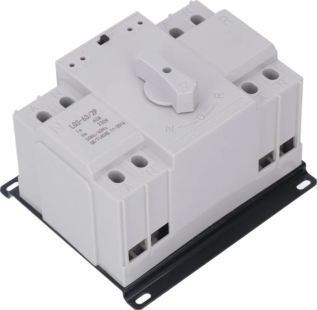 Inverseur de source automatique 63A double alimentation 230V 2 pôles
