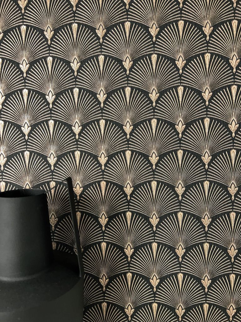 NEWROOM Tapete Elwin Black Schwarz Vliestapete - Modern Produktbild 