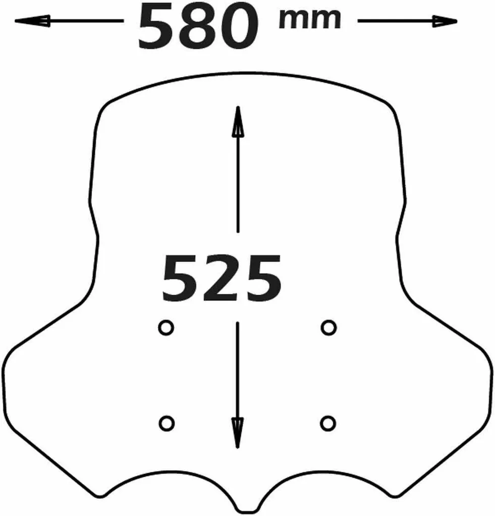 Bulle haute protection Isotta interchangeable Moto Guzzi V85 TT
