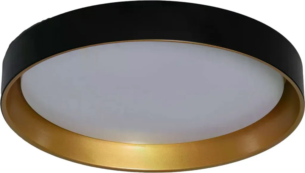 Luminaire de plafond LED design bicolore noir et or 31W série Royal