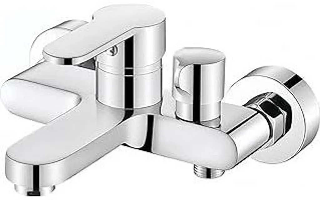 Sostituzione Rubinetto Vasca Facile | Miscelatore Parete 1/2" Argento
