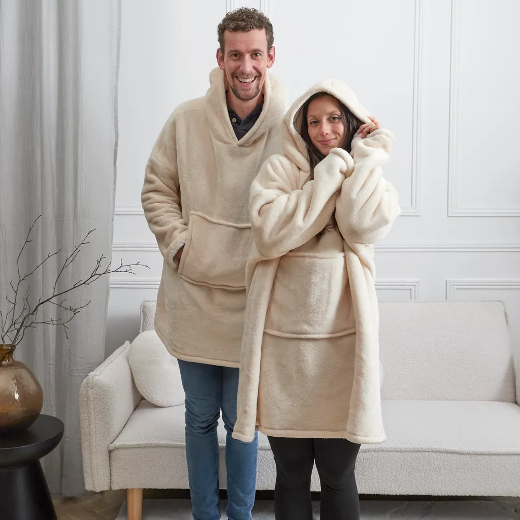 Sweat à capuche doublé sherpa contre le froid - Fini les frissons !