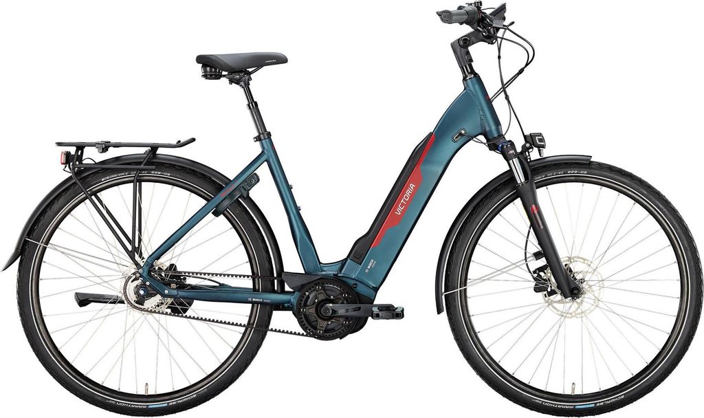 VICTORIA Elektro-Trekkingrad "TRESALO 7" (#1), Wave, 28", dark night matt, 5-...