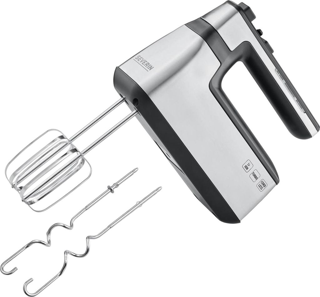 Severin HM 3843, Handmixer, Schwarz, Silber, Mixen, 100 W, Produktbild 