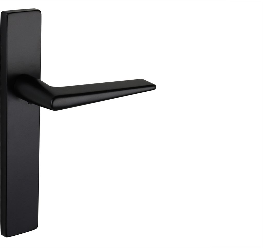 Lavuzo Türgriff Modena Schwarz mit rechteckigem Schild - Pro Set