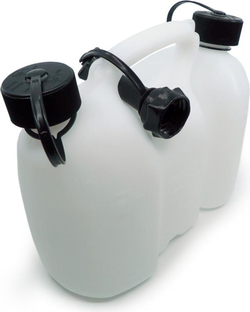 Oregon Kombikanister 3L Kraftstoff 1,5L Kettenöl Transparent