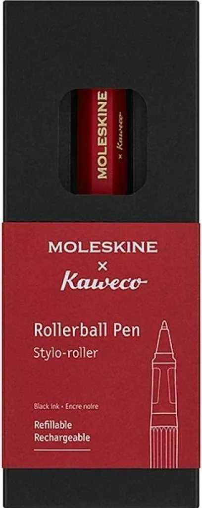 Roller gel rouge Moleskine x Kaweco pointe 0.7mm écriture fluide